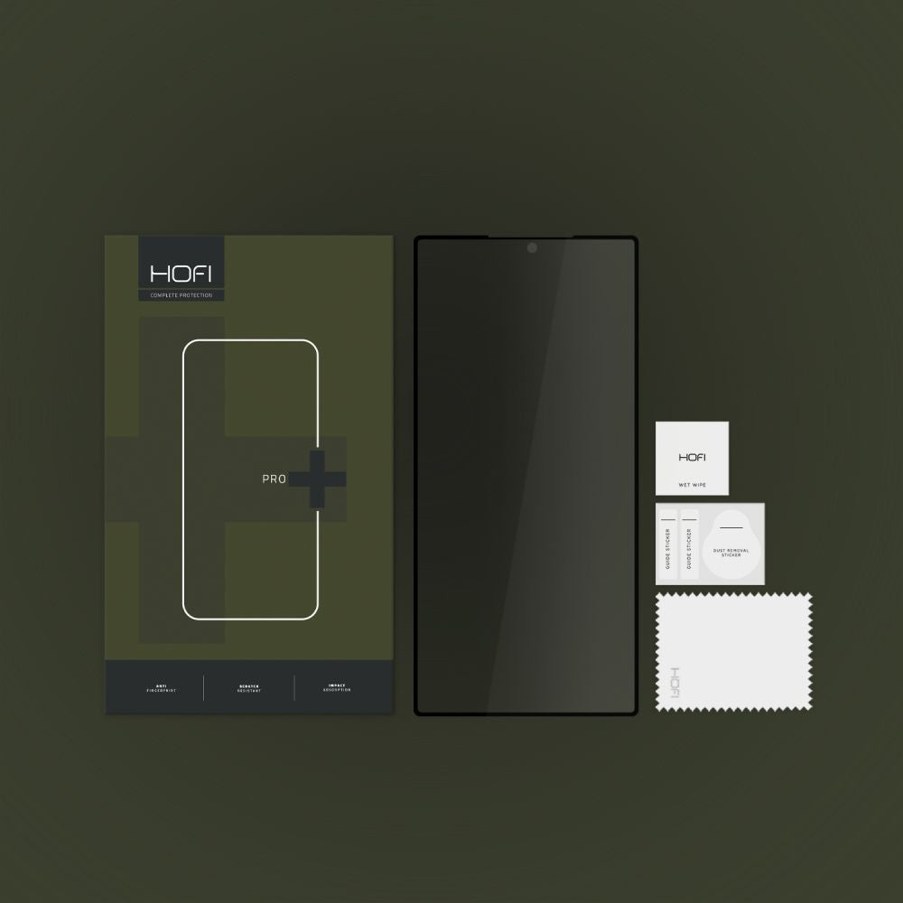 Privacy Screen Protector HOFI PRO+ for Samsung Galaxy S24 Ultra S928, Protective Glass, Full Glue 