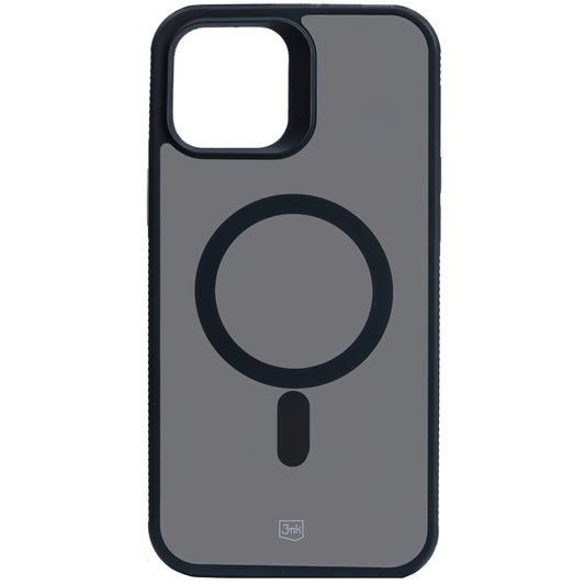 Custodia MagSafe per Apple iPhone 12 / 12 Pro, 3MK, Smoke MagCase, nero 