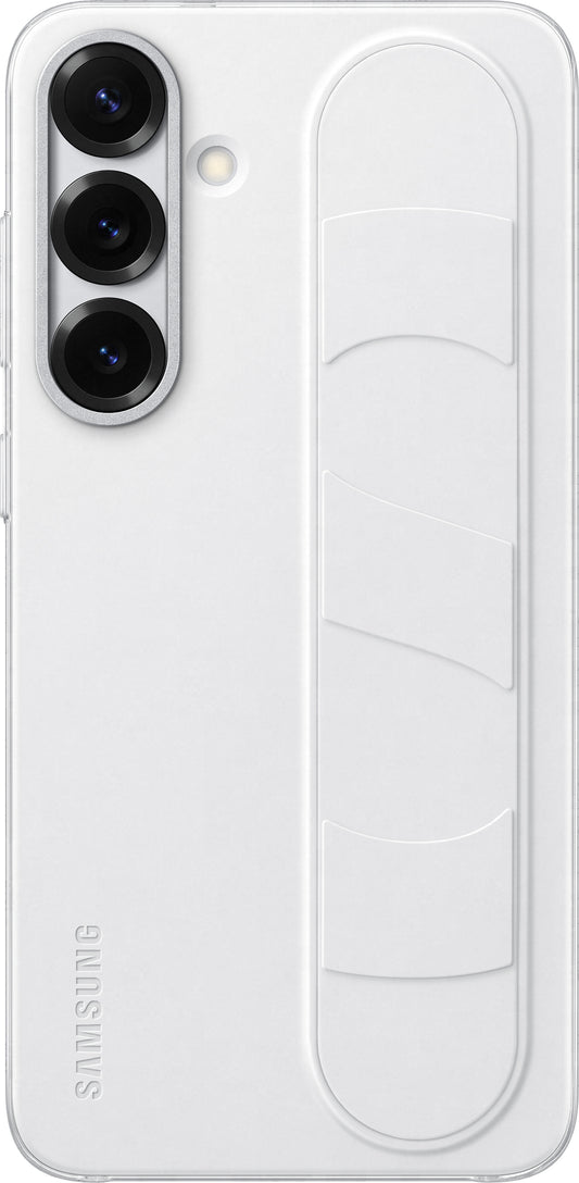 Custodia per Samsung Galaxy S25+ S936, Standing Grip, Bianca EF-GS936CWEGWW