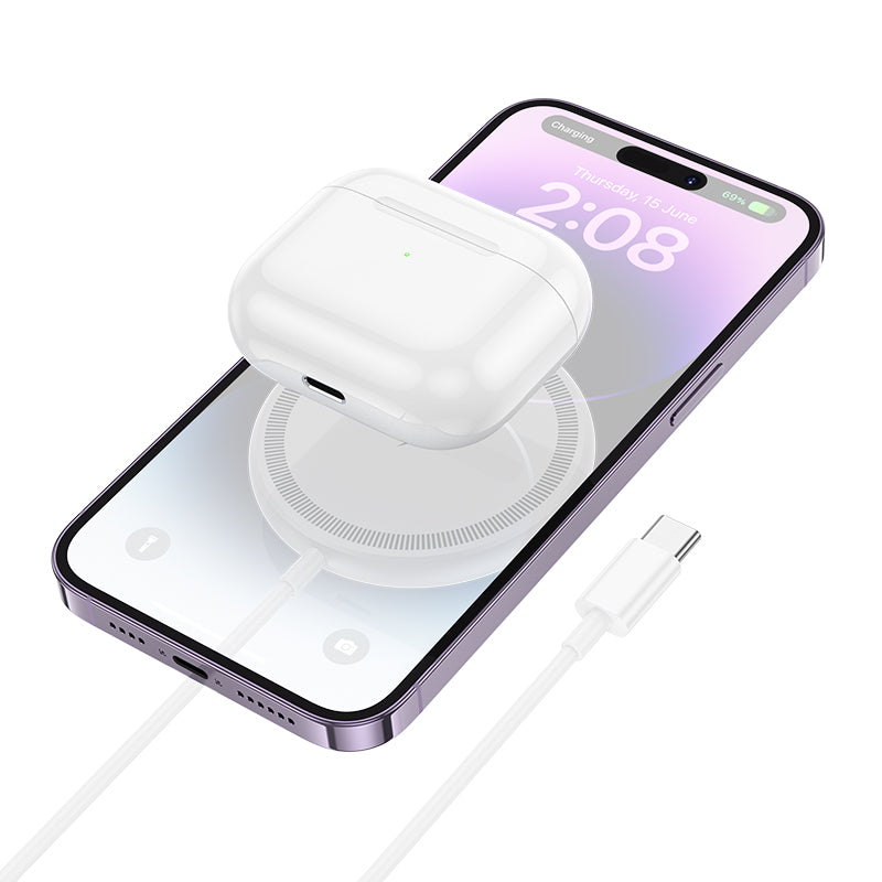 Wireless Network Charger Borofone BQ27, 15W, 1.67A, White 