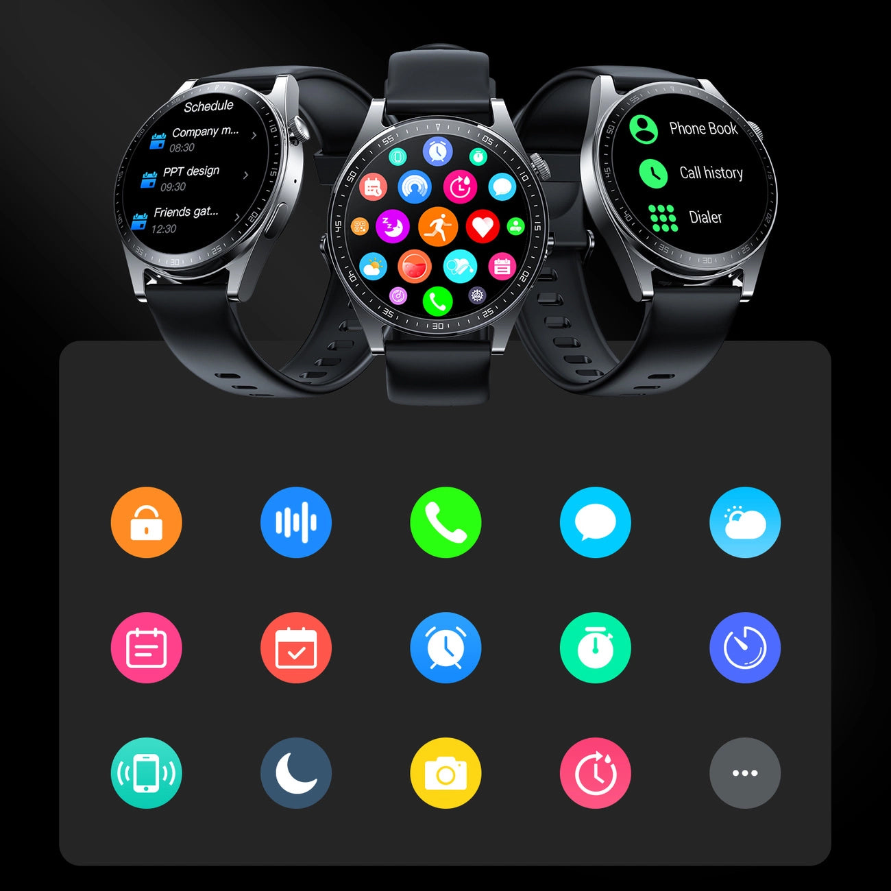 Smartwatch Joyroom JR-FC2, Nero 